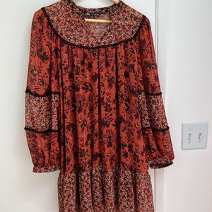 Zara printed floral dress - medium - like new